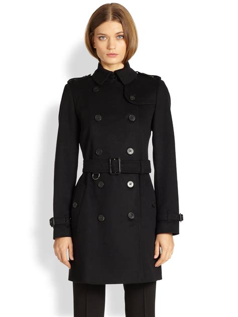 burberry buckingham trench coat black|burberry black trench coat women's.